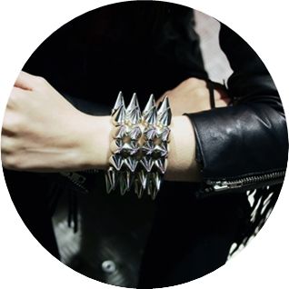 Pulseira Spikes Prata